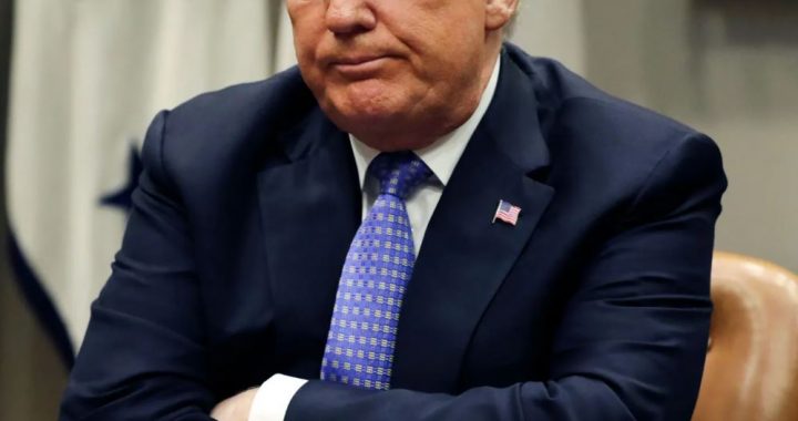 trump frowns