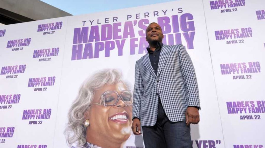 Tyler Pery at Madea premier