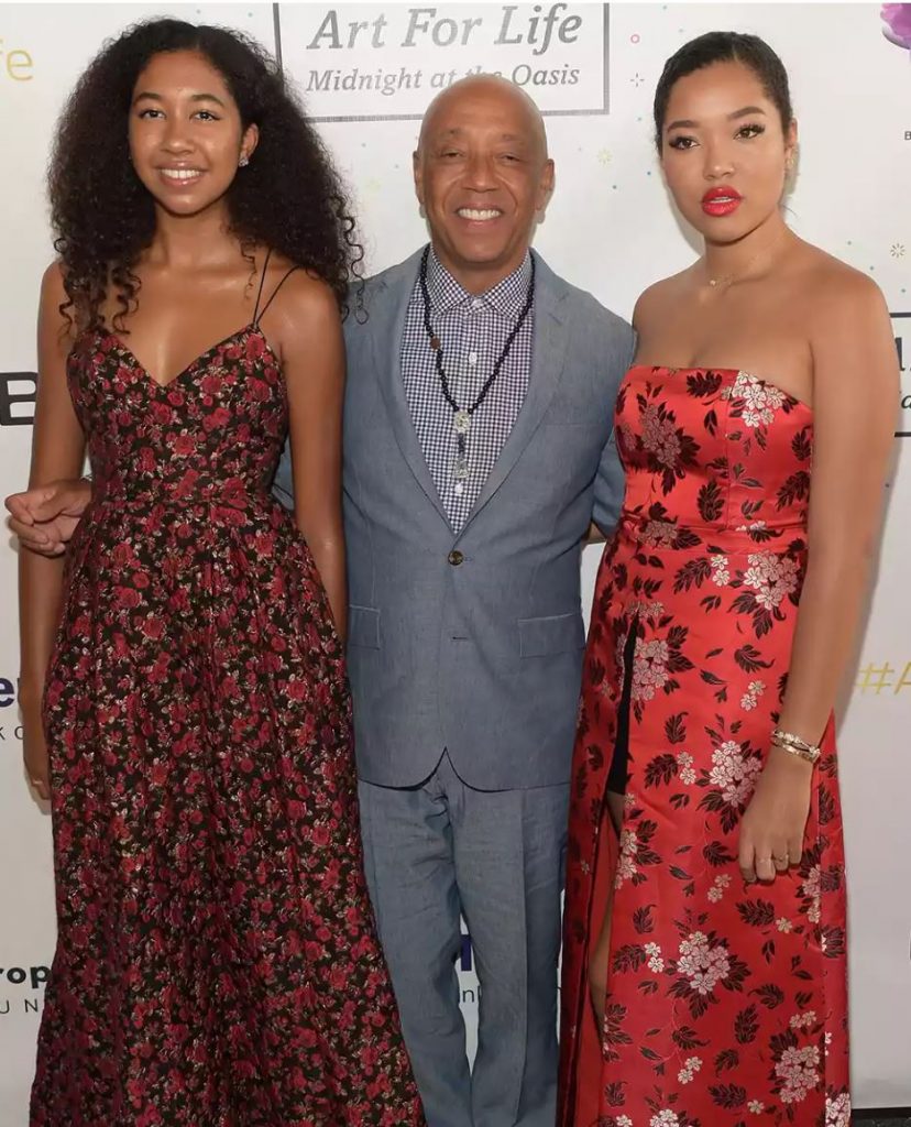 Russell Simons with daughters 1